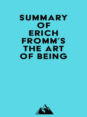 cover image of Summary of Erich Fromm's the Art of Being